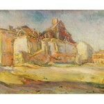 Kasper POCHWALSKI (1899-1971), Widok miasteczka, 1944