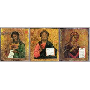 Ikony - Tryptyk „Deesis” - na 3 osobnych deskach