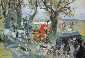 Kossak Wojciech, NIEMIŁE SPOTKANIE, 1912