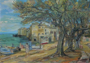 Epstein Henryk, NABRZEŻE PORTOWE W ERBALUNDZE NA KORSYCE, 1931