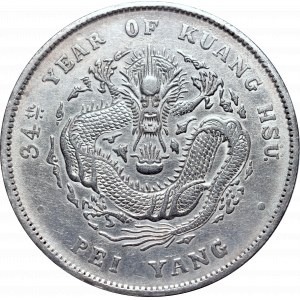 Chiny, Prowincja Pei Yang, Guangxu, 1 dolar 1908
