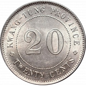 China, Republic, Kwang-Tung Province, 2 Jiao - 20 cents 1922