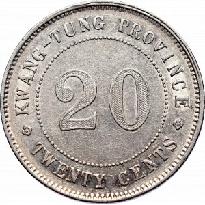 China, Republic, Kwang-Tung Province, 2 Jiao - 20 cents 1914
