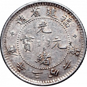 Chiny, Prowincja Fukien, Guangxu, 3.6 candareens