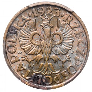 II Republic of Poland, 5 groschen 1923 - PCGS UNC Details