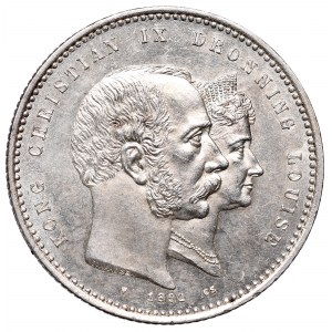 Denmark, Christian IX, 2 kroner 1892