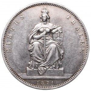 Germany, Preussen, Wilhelm I, Sieges thaler 1871, Berlin