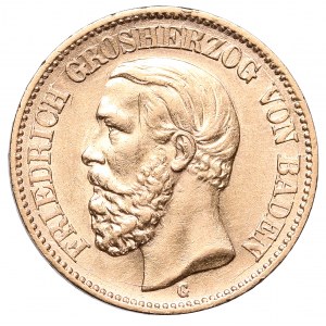 Germany, Baden, Friedrich I, 20 mark 1894 G