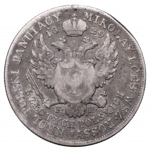 Kingdom of Poland, Nicholas I, 5 zloty 1829 FH