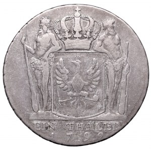 Germany, Prusy, Friderich Wilhelm II, Thaler 1792, Berlin