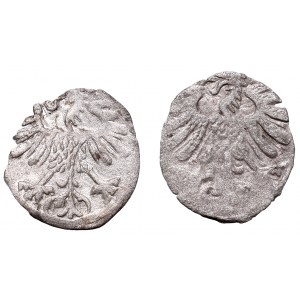 Sigismund II Augustus, Lot of 2 denarius 1558