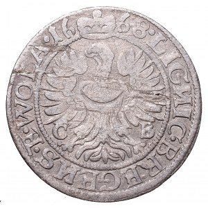 Schlesien, Chritian, 3 kreuzer 1668, Brieg