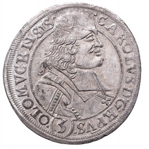 Austria, Karol II Liechtenstein, 3 krajcary 1695 SAS, Ołomuniec