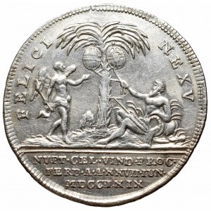 Austria, Maria Theresia, Medal for wedding of Marie Amalia 1769