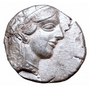 Grecja, Attyka, Ateny, Tetradrachma c. 440-404 pne - popiersie