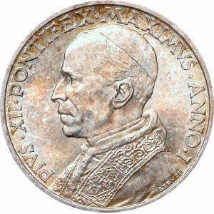 Watykan, Pius XII, 5 lirów 1939