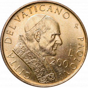 Watykan, Jan Paweł II, 200 lirów 2001