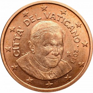 Vatican, Benedictus XVI, 5 Euro Cent 2013