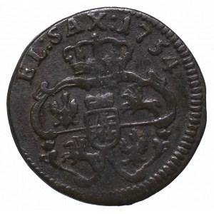 August III Sas, Szeląg 1754, Grunthal