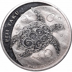 Fiji, 2 Dolars 2011 - an ounce of silver