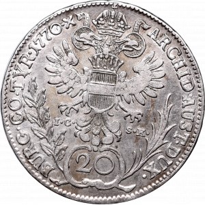 Austria, Maria Teresa, 20 krajcarów 1770 IC - SK