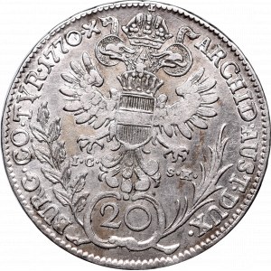 Austria, Maria Teresa, 20 krajcarów 1770 IC - SK