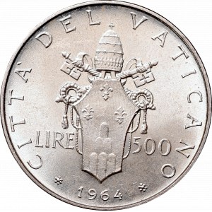 Vatican, Pavlvs VI, 500 lire 1964