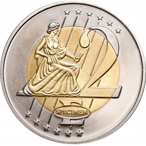 Vatican, Benedictus XVI, Specimen 2 Euro 2006