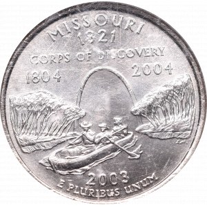 USA, Missouri, 25 centów 2003 Sample