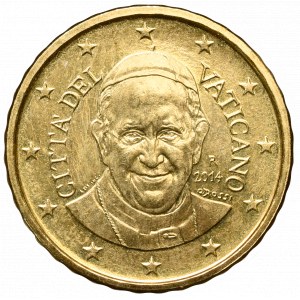 Vatican, Franciscus, 10 Euro Cent 2014