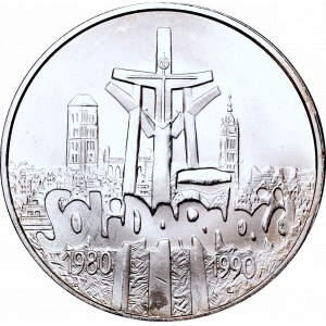 III Republic of Poland, 100000 zloty 1990 Solidarity