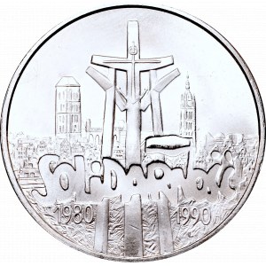 III Republic of Poland, 100000 zloty 1990 Solidarity