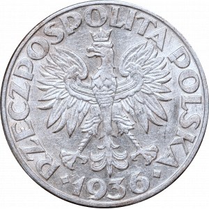 II Republic of Poland, 2 zlote 1936, ship
