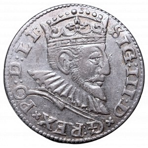 Zygmunt III Waza, Trojak 1592, Ryga - nieopisany LI: