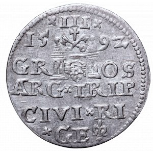 Sigismund III, 3 groschen 1592, Riga