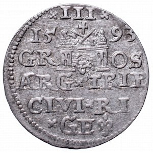 Sigismund III, 3 groschen 1593, Riga