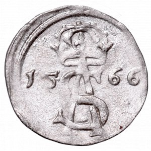 Sigismundus II Augustus, 2 denar 1566, Vilnius