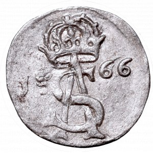 Sigismundus II Augustus, 2 denar 1566, Vilnius