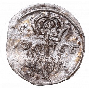 Sigismundus II Augustus, 2 denar 1566, Vilnius