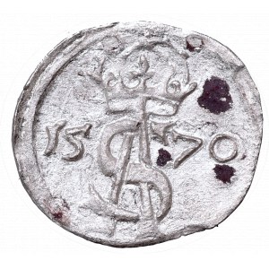 Sigismundus II Augustus, 2 denar 1570, Vilnius