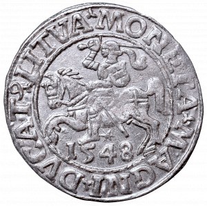 Sigismund II Augustus, Half-groat 1548, Vilnius - LI/LITVA