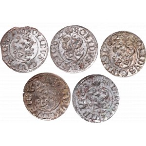 A set of coins from Riga mint from 1661-1663