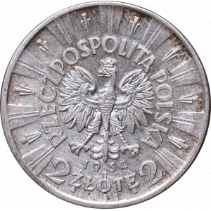 II Republic of Poland, 2 zlote 1934, Jozef Pilsudski