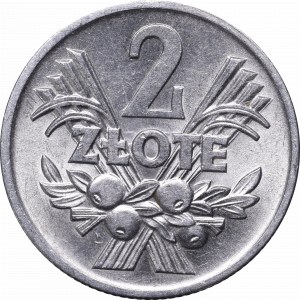 PRL, 2 zlote 1958, blueberries