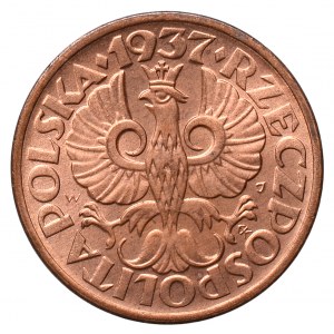 II Republic of Poland, 1 groschen 1937