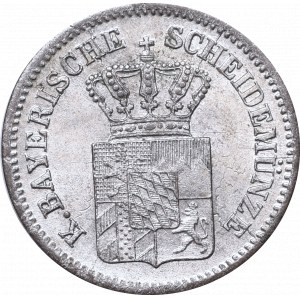 Germany, Bavaria, Ludwig II, 1 kreuzer 1869