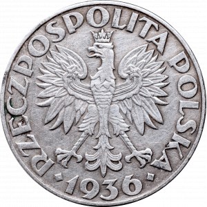 II Republic of Poland, 5 zlote 1936, ship