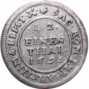 Germany, Saxony, Frederic Augustus, 1/12 thaler 1695 IK