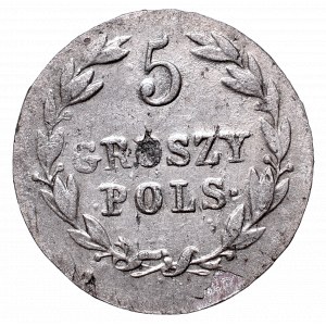 Królestwo Polskie, Aleksander I, 5 groszy 1821 IB