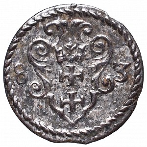 Stephan Bathory, Denarius, 1583, Danzig